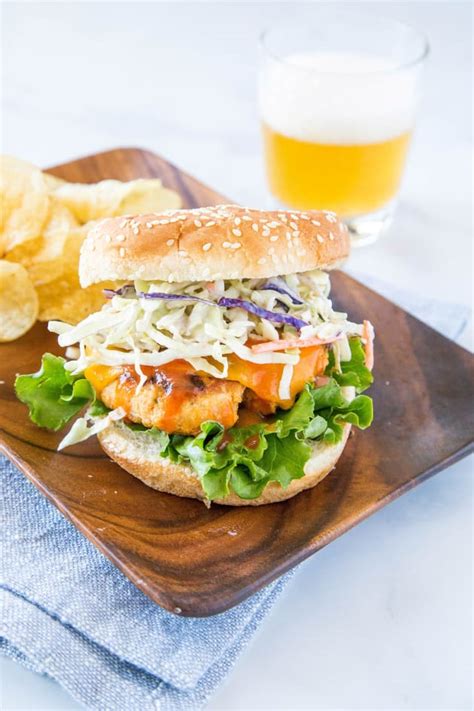 Make this copycat chicken burger at home easily with this simple recipe. Buffalo Chicken Burger Recipe - Food Fanatic