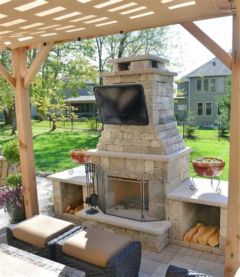 Kansas City Fireplace And Pergola Project Patio Kansas City By