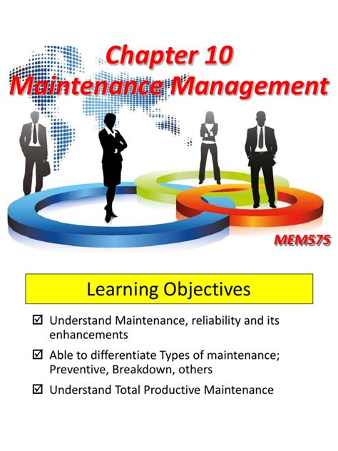 Chapter 10 Maintenance Managementppt Reliability Engineering