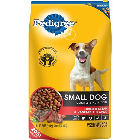 5) small breed dog food price. Pedigree Small Dog Complete Nutrition Dog Food, 20 lbs ...
