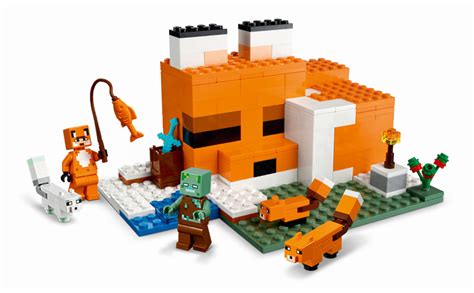 Lego Minecraft 21178 The Fox Lodge Kit De Construction Et Maison De