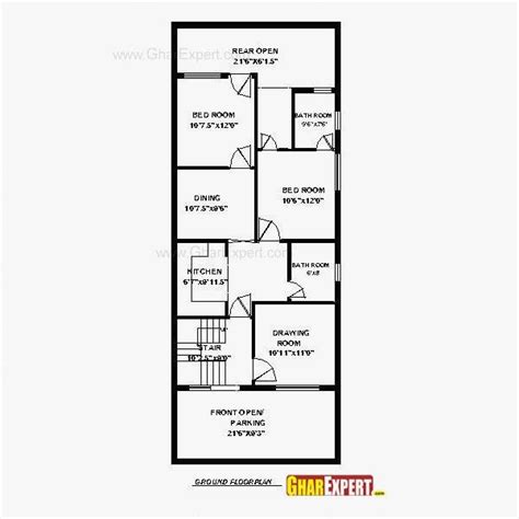 File90594600006 Floor Plans For 20 60 House Awesome Cool House Plan