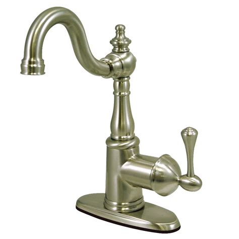 Single handle waterfall bathroom lavatory vanity vessel sink faucets tall body brushed nickel advantages location: Kingston Brass English Vintage Single Hole Single-Handle ...