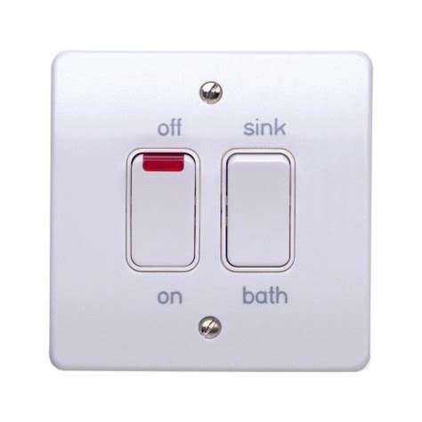 Mk Electric K5207whi Logic Plus White Moulded Dual Switch With Neon For