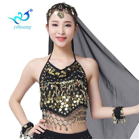 Oriental Belly Dancing Costume Bra Arabia Indian Dance Tops Carnival