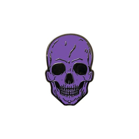 Purple Skull 125 Enamel Pin Etsy