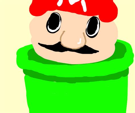 Mario On A Pipe Drawception