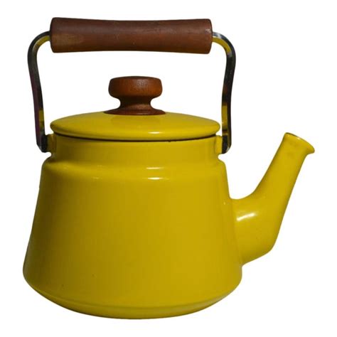 1960s Danish Modern Dansk Yellow Enamel Tea Pot/Kettle ... Top 15 best tea kettles for the money 2021.
