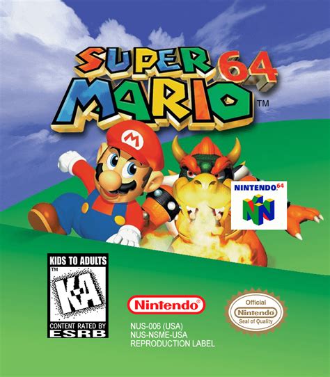 I Recreated The Super Mario 64 Label Using The Official Artwork N64
