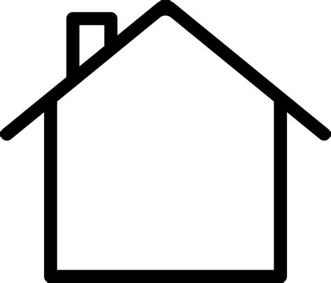 House Outline Svg Png Icon Free Download 66978 Onlinewebfontscom
