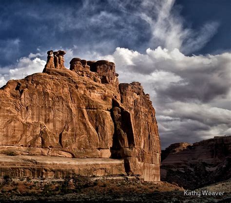 The Three Sisters Arches National Park Utah By Kathy Weaver