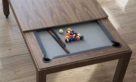 Wood Line Pool Table In Dining Areas Home Design And Interior