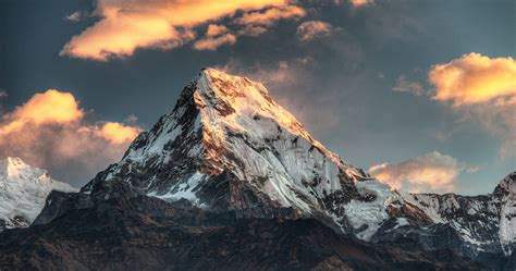 Annapurna Massif Mountain Range Nepal Wallpaperhd Nature Wallpapers4k