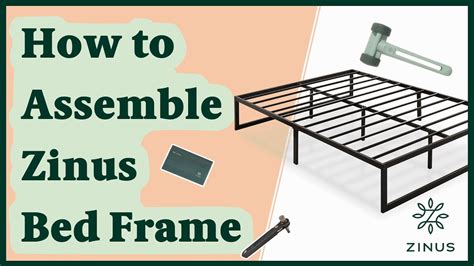 Zinus Abel 14in Metal Platform Bed Frame Assembly Instructions Youtube
