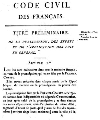 It codified several branches of law, including the napoleonic code made the authority of men over their families stronger, deprived. Old NOLA Journal: Napoleon's Civil Code and New Orleans