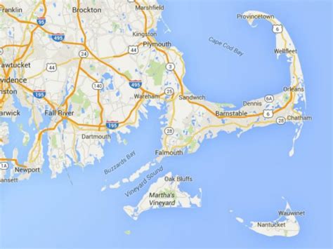 Maps Of Cape Cod Martha S Vineyard And Nantucket With Regard To