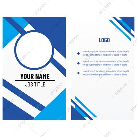 Id Background Blue Card And Badge Templates