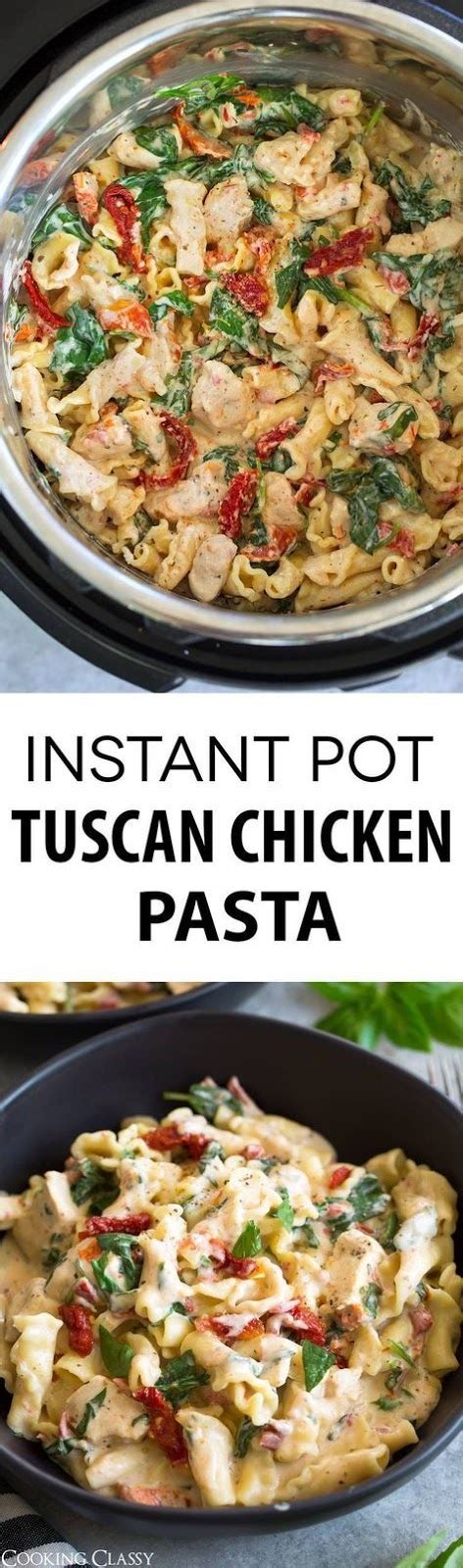 This quick and easy recipe is full of flavor. Instant Pot Creamy Tuscan Chicken Pasta - Healthy Living ...