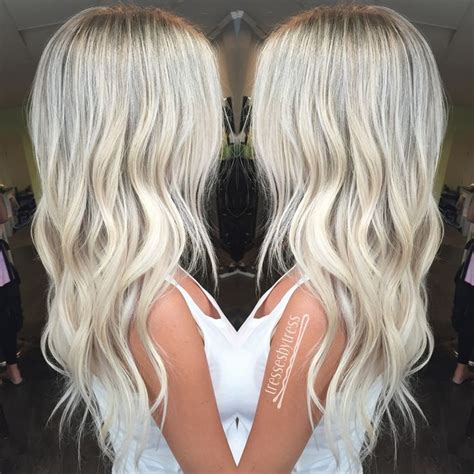 Blonde balayage whether dark or light are all our favorites. Platinum white blonde balayage hair | Ombre/Balayage ...