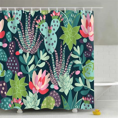 180 180cm Waterproof Shower Curtain For Bathroom Bathtub Curtains Polyester Green Curtain