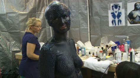 Jennifer Lawrence Mystique Body Paint Images Pictures Becuo