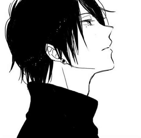 Image result for anime boy side view anime face drawing anime boy hair how to draw anime eyes. اقتباسات رمزيات عبارات ابيض واسود - David Sepulveda
