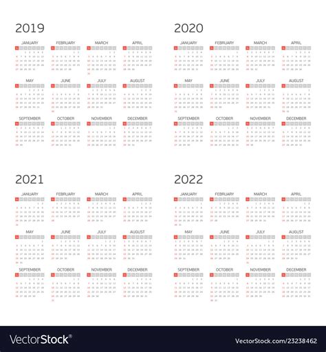 Free Calendar 2022 Vector Calendar Printables Free Blank