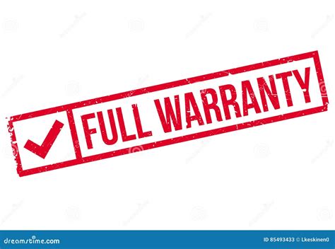 Full Warranty Rubber Stamp Stock Illustration Illustration Of Full