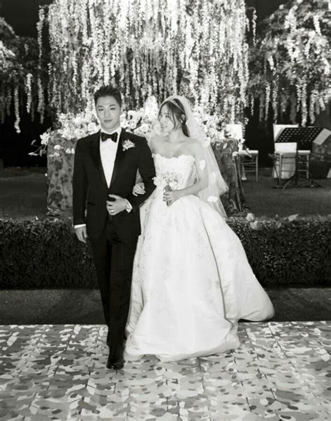 She has been in a relationship with taeyang of bigbang since 2013. Taeyang and Min Hyo Rin's Wedding Photos Released