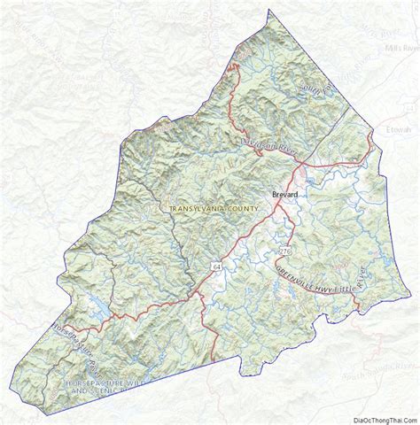 map of transylvania county north carolina Địa Ốc thông thái