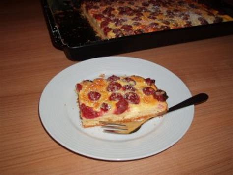 Kirschkuchen mit Schmandguss - Rezept mit Bild - kochbar.de