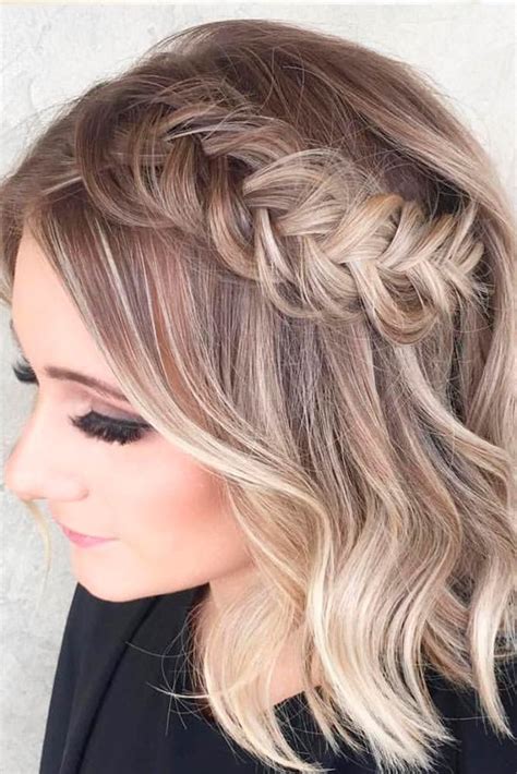Short hair requires minimal conditioning and styling and can save women lots of money. 33 Amazing Prom Hairstyles For Short Hair 2019 | Braids ...