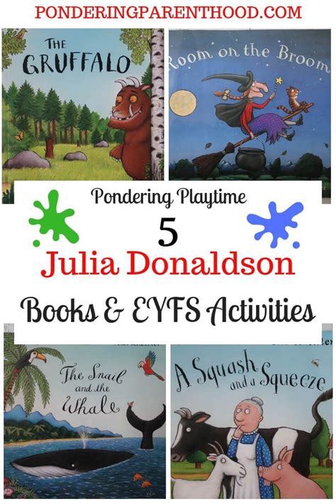 5 Julia Donaldson Books And Learning Activities At Home With Jules