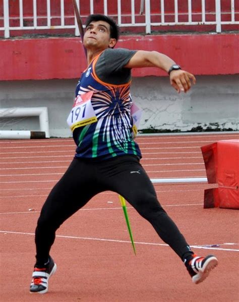 Here's a look at his top opponents. Javelin thrower Chopra creates history - Rediff Sports