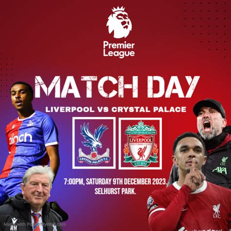 Liverpool Vs Crystal Palace Postermywall