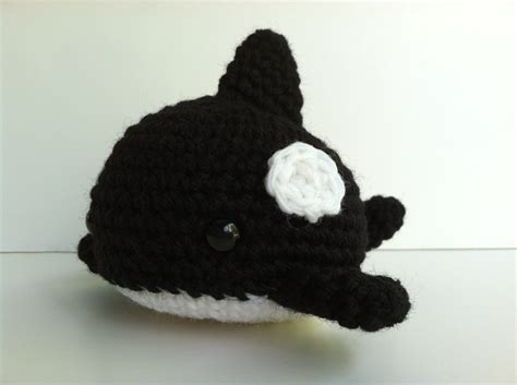 Amigurumi Crochet Plush Killer Whale Toy Kawaii Plush Orca