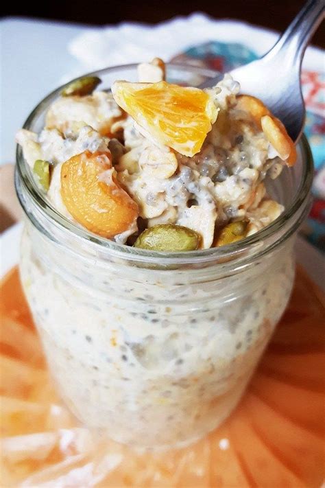 How many calories in overnight oats? Orange Cream Overnight Oats - Courtney's Cookbook | Low ...