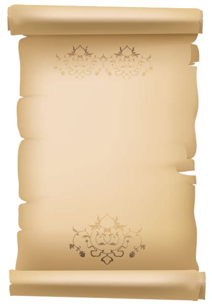 Scroll Old Decorative Paper Png Clipart Image