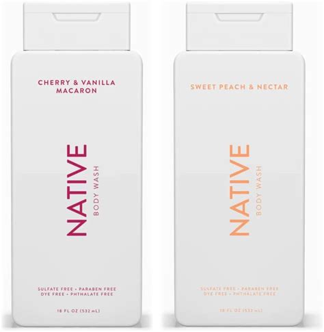 Native Body Wash Twin Pack Naturally Derived Clean