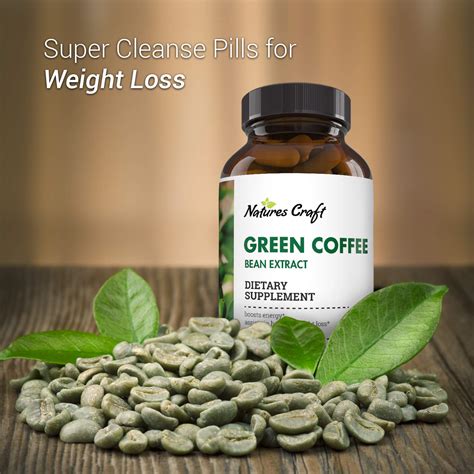 Natural Raw Green Coffee Bean Extract Extra Strength Pure Premium