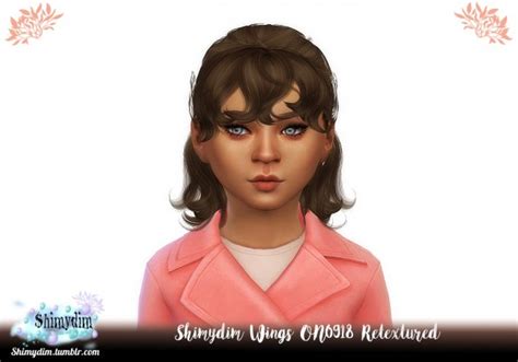 Shimydim Wings On0918 Hair Retextured Sims 4 Hairs