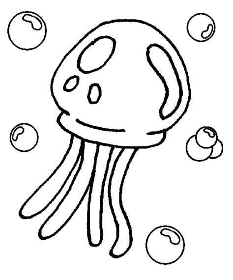 Sponge Bob kinder kleurplaten: jellyfish