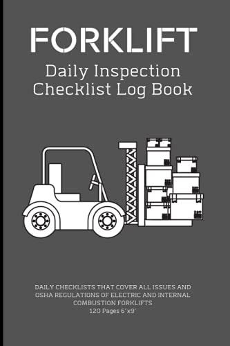 Forklift Daily Inspection Checklist Log Book Daily Checklists That