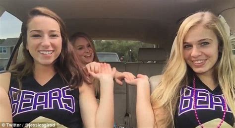 Florida Cheerleaders Create Dance In Their Car But One Falls Through