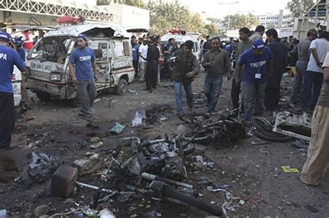 Pakistan Bomb Blast Rocks Karachi 2 Killed 10 Injured World News