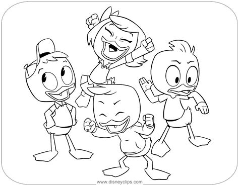 Beat him at his own game! Ducktales Printable Out Coloring Pages - Lautigamu