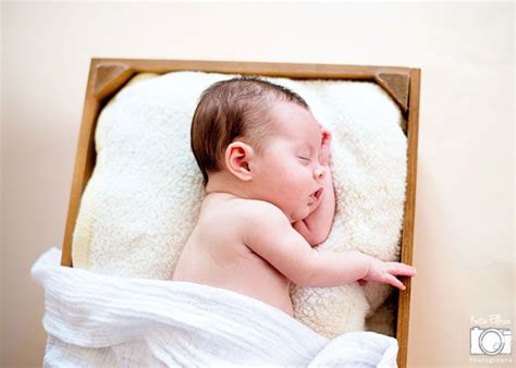 Newborn Photography 8 Week Old Baby Baby In Crate With Images