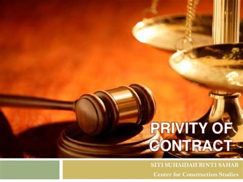 Doctrine of privity of contract. Privity of Contract