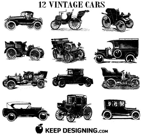 Old Vintage Car Vectors Free Download Free Vector Art Free Vectors