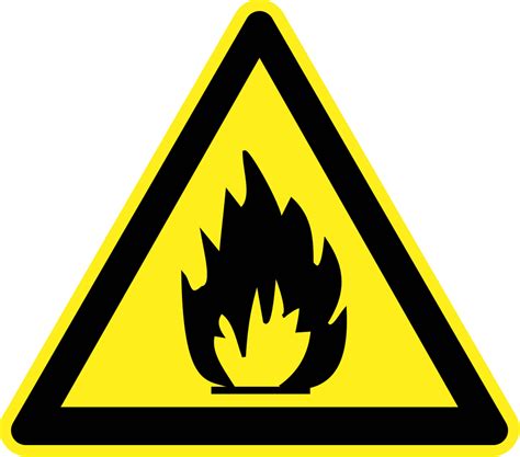 Onlinelabels Clip Art Fire Hazard Warning Sign